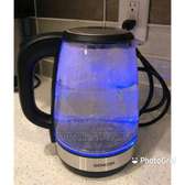 Blue glass electronic kettle