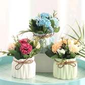 Creative Hydrangea Flower Bouquet Complete with Flowerpot