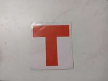 T Label Vehicle Sticker