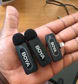 BOYA BY V 2 person wireless mic for iPhone( 5 to 14