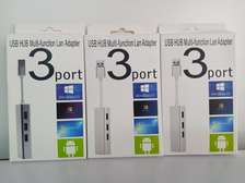 3 Ports USB 3.0 + Gigabit Ethernet Lan RJ45 Network Adapter