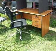 Office chair with a writing table