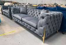 3 seater button tufted classy sofa