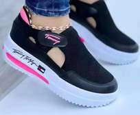 Tommy Hilfiger Ladies Women's Slip-on Black Shoes