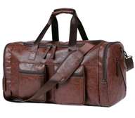 Leather  black & coffee brawn official travelling bags