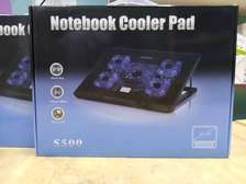 Laptop Cooling Pad Stand with 5 LED Fans & Dual USB Ports