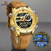 NAVIFORCE NF9208 Business Leather Men Quartz Wristwatch