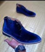 Designer suede men's boots