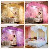 2 stand with sliding rails mosquito nets