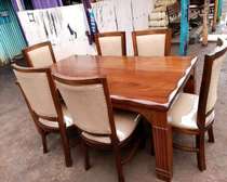 Mahogany Wood 6 Seater Dining Table Sets