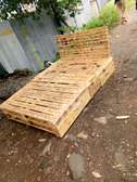 5*6 pallet bed, blazed framed pallet bed