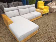 Spring cushions Back permanent L sofa 6seater