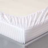 Turkish unique pure cotton white striped bedsheets