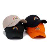 Rainbow logo caps
