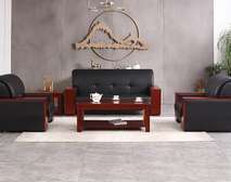 Office Sofa; High-End Leather Executive Sofa