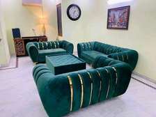 7 seater 3+2+1+1 golden lining sofa sets