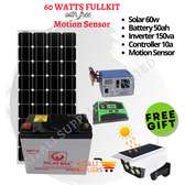 60w solar kit with free motion sensor