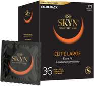 SKYN Elite Large Non-Latex Lubricated Condoms, 36 Pieces