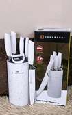 EDENBURG BLACK AND WHITE 6 PIECE KNIFE SET