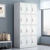 12-Door Steel Locker Storage Cabinet