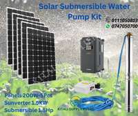 Solar  submersible 1.5Hp water pump Kit