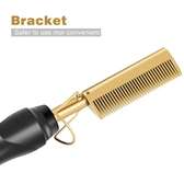 Electric hair  straightening & curling hot comb