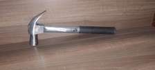 Claw hammer with steel pipe handle with rubber grip