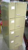 4 Drawer filing cabinet with security bar