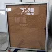 glass sliding 6*4 fts noticeboard