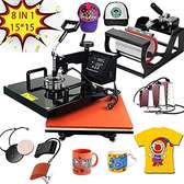 Combo heat press 8 in 1 machine for branding