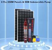 Solar Pump Kit 2x250W Panels 50M Submersible Pump