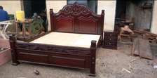 Mahogany wood bed