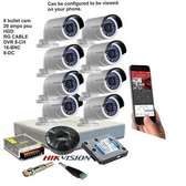 Hikvision 8 CCTV Cameras Complete Kit