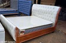 5*6 chesterfield mahogany bed...