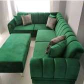 Classic 5-Seater elegant lime green piped Seat