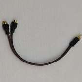 RCA Y splitter cable 1male to 2 female 1foot