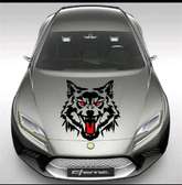 Wolf Head Car Hood sticker