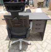 Office desk with Headrest chair