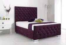 6*6 purple tufted latest beds design