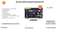 32 inch Vitron Smart Android Tv, Netflix, Youtube, Facebook