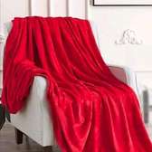 RED PLAIN FLEECE BLANKET 6*6