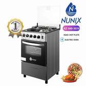 Nunix Cooker, 3 Gas Burners,Hot Plate, Electric Oven