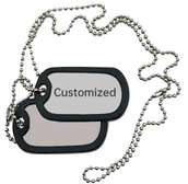 Millitary Personalised Stainless Steel Dog Tags
Ksh.630