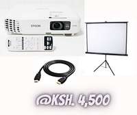Hire a projector and screen at affordable rates