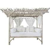 Hardwood branches day eds with canopies for outdoors.