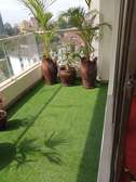 Balcony decor grass carpet