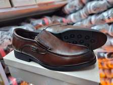 Empire Design Leather Official Men Dark Brown Slipon Shoes