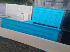 Blue 5*6 mahogany bed...