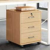 Office Cabinet: Swivel 3-Drawer Filing Office Cabinet