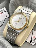 Premium Tissot PRX Slim Men Gold Silver Wrist Watch